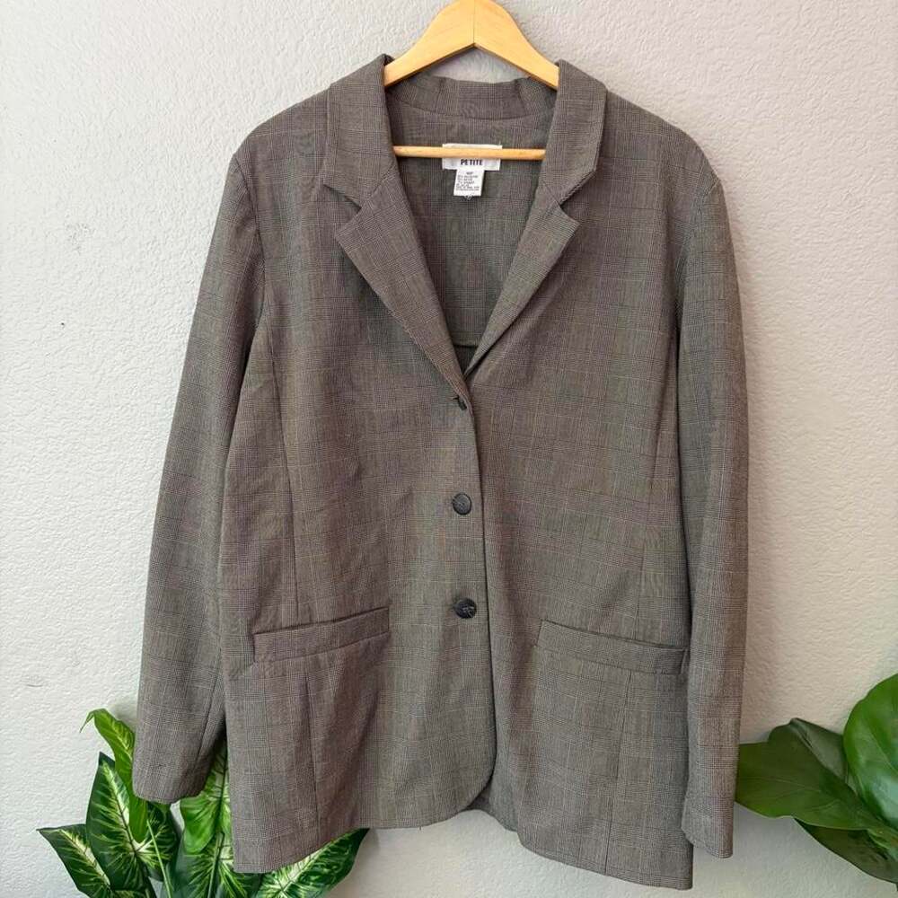 Alfred Dunner Women's Grey and Brown Tailored-jackets